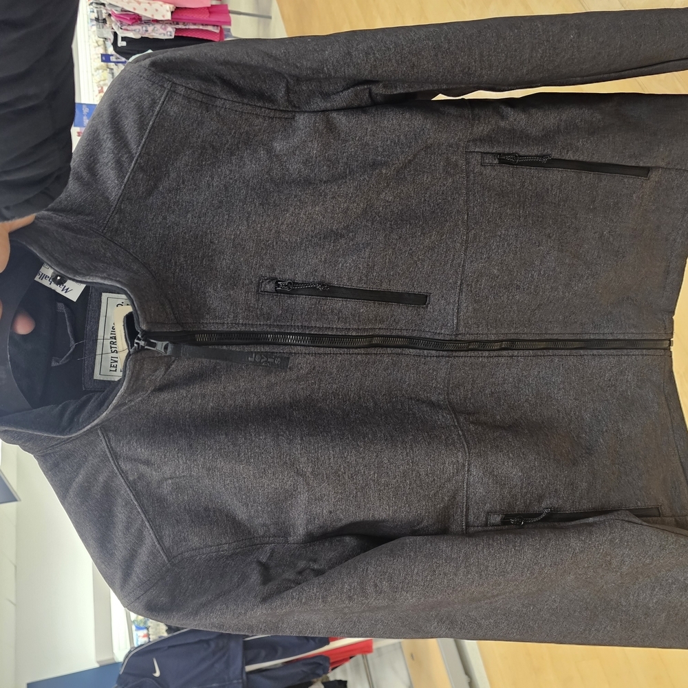 Men's Gray Hooded Jacket - Picture 4 of 12